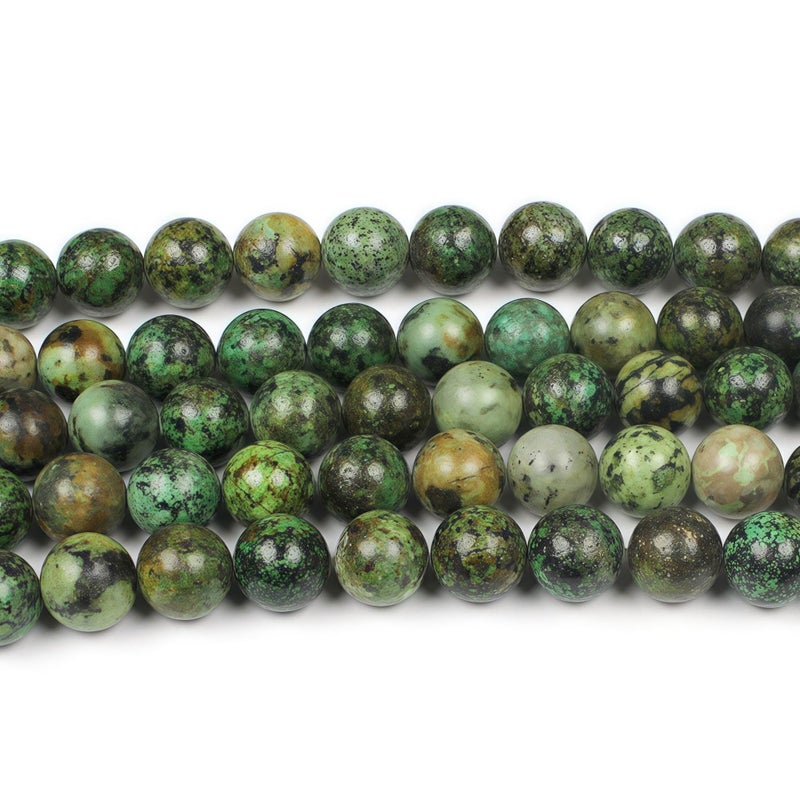 MJDCB Natural African Turquoise Beads Round Loose Stone Beads for Jewelry Making DIY Bracelet Necklace Accessory 15" (8mm) - Image 4